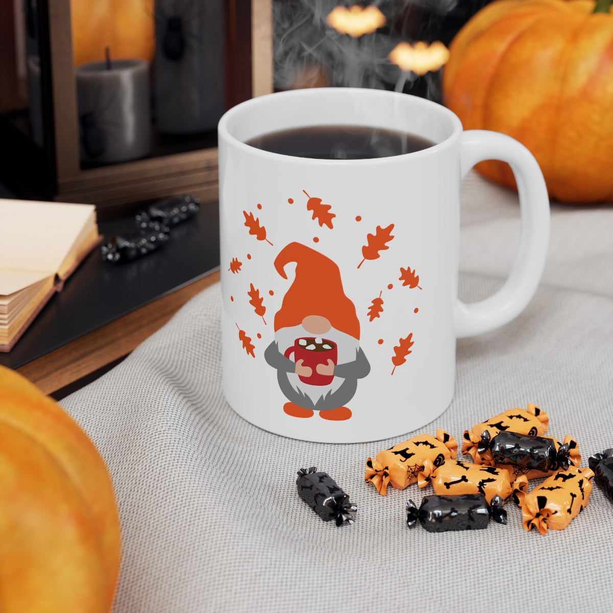 Autumn Gnome Ceramic Mug 11oz